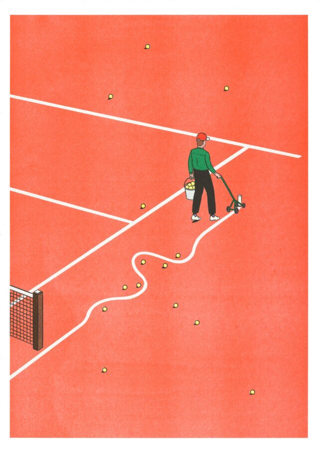 Poster/poster Simon Bailly Roland Garros