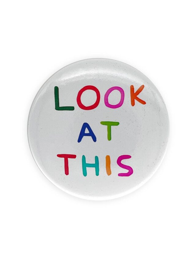 David Shrigley 'Look At This' Pocket Mirror