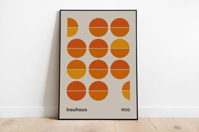 Orange, Bauhaus Poster Exhibition Poster, Bauhaus Print