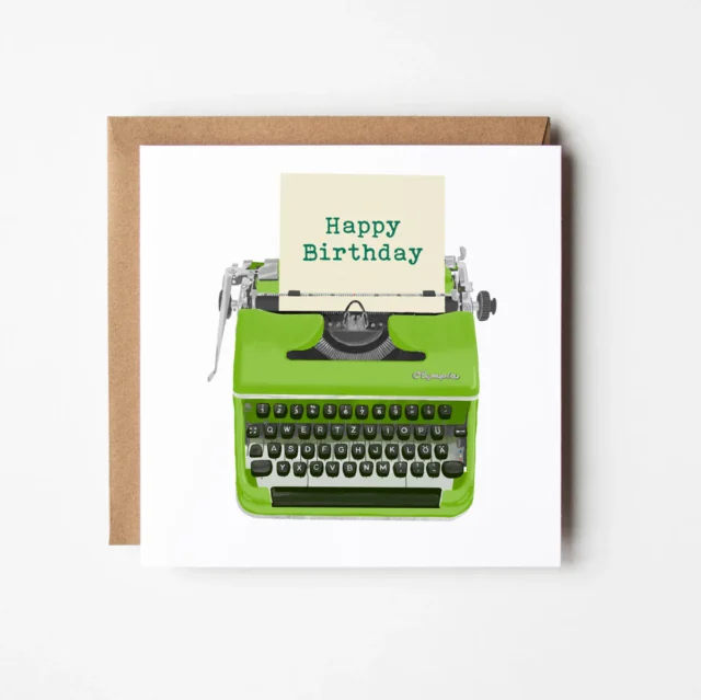 Happy Birthday Typewriter