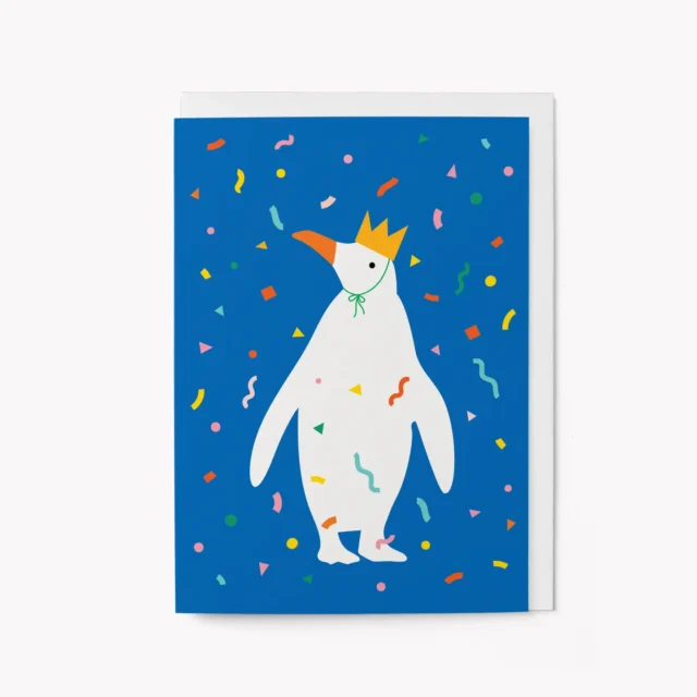 King Penguin Celebration Card